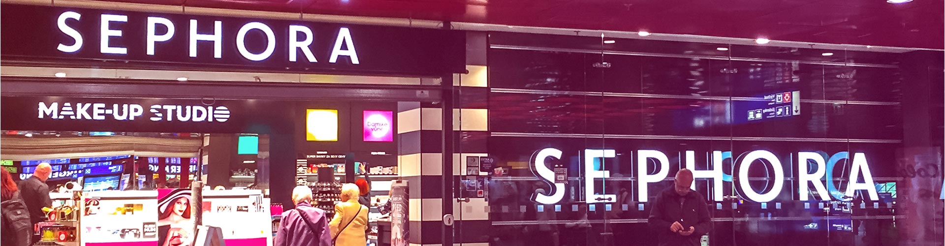 Blog banner featuring storefront entrance of Sephora