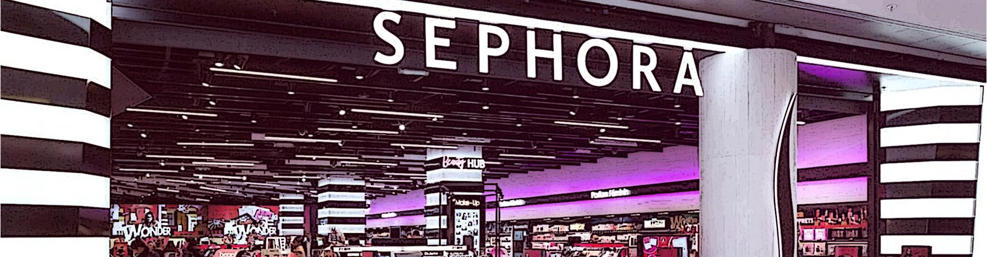 Blog banner featuring Sephora storefront