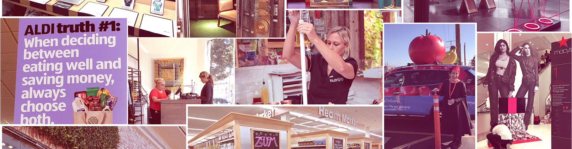 Blog banner featuring collage of many WSL examples of retailers going above and beyond