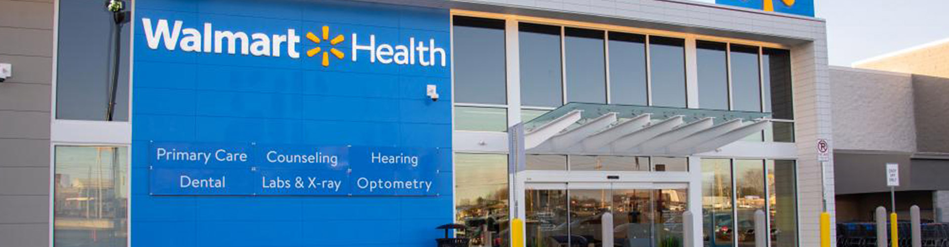 ‘Medtailing’, Medical & Retail, Is Here To Stay blog banner featuring storefront of Walmart Health