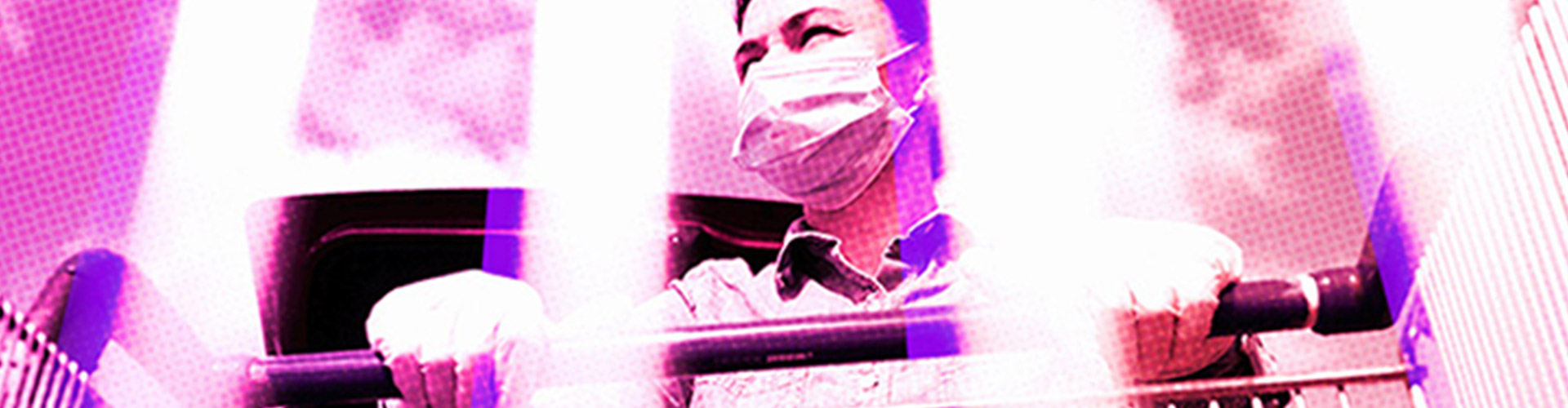 Finding The Next Normal in a Post COVID-19 Beauty World blog banner featuring masked and gloved worker pushing carts