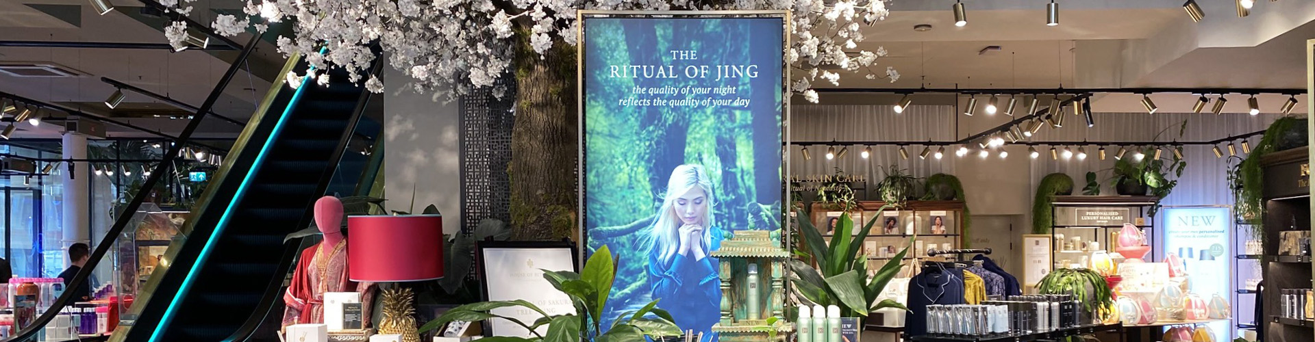 The Store as a Wellness Journey Report Banner featuring display in a House of Rituals store