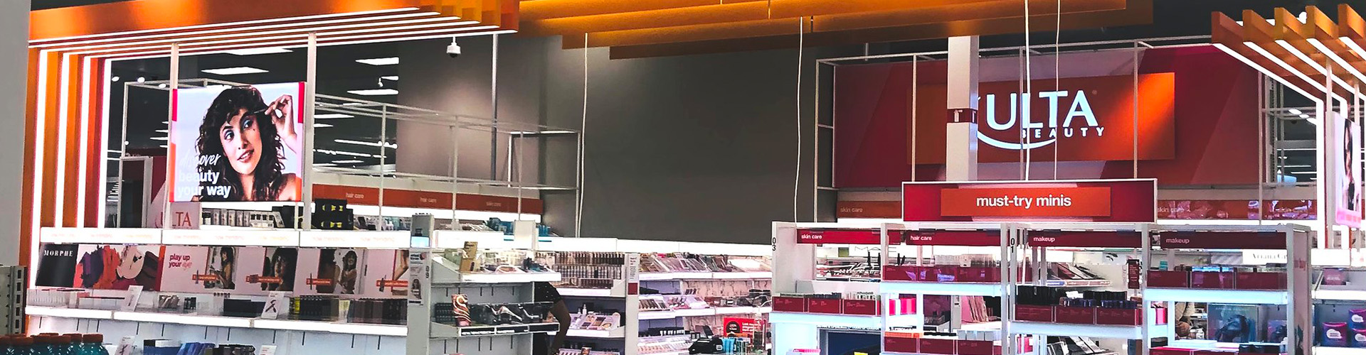 Ulta at Target – Report Banner featuring Ulta section in Target
