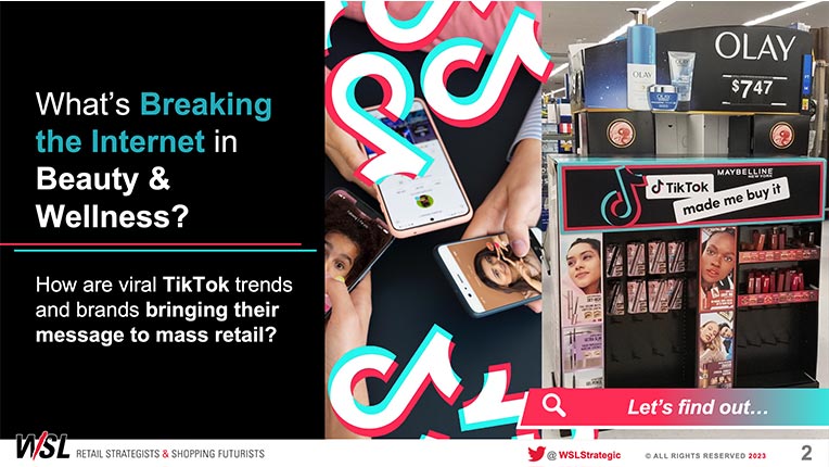 Retail Safari banner featuring collage of screenshots from viral TikTok trend videos