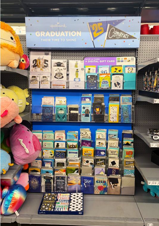 WSL Top Innovator featuring Walmart's graduation card display