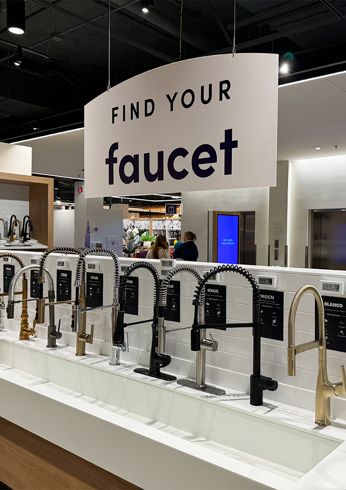 Top Innovator featuring Wayfair Find Your Faucet area