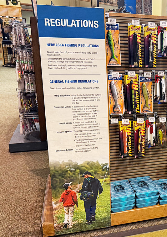 WSL Top Innovator featuring Cabela's localized fishing regulations poster