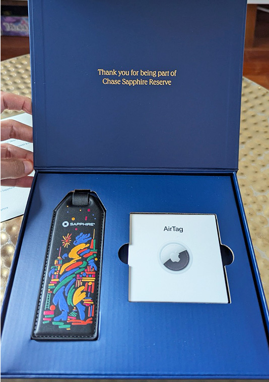 WSL Top Innovator Chase Sapphire gift package