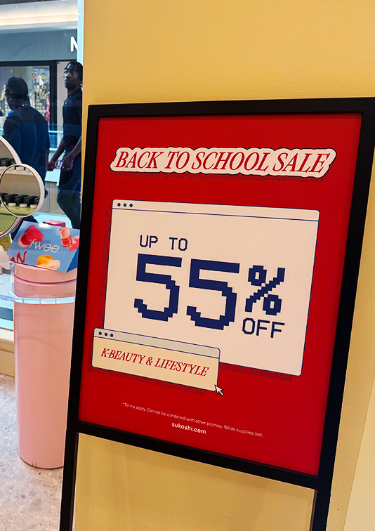 WSL Top Innovator featuring Sukoshi Mart back-to-school sale