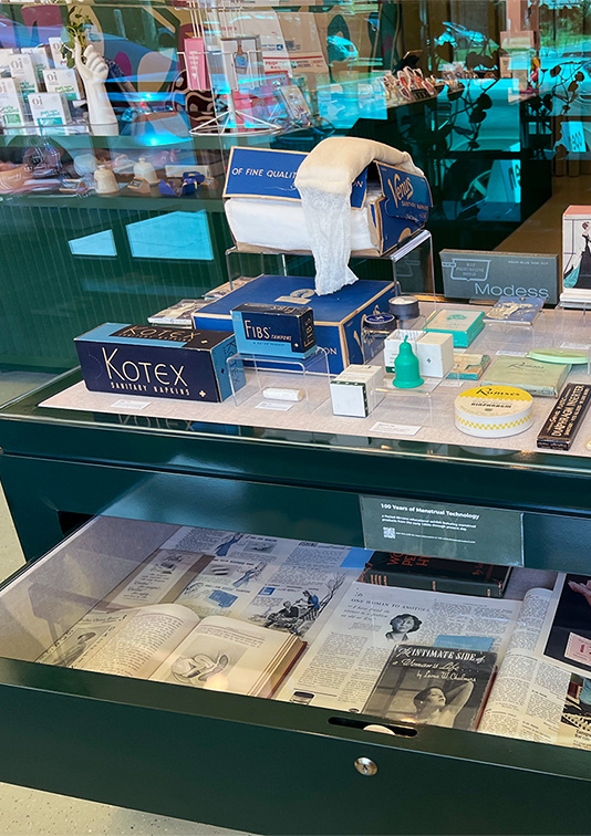 WSL Top Innovator featuring Period Nirvana's 100 years of menstrual products exhibit