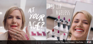 Image of anti-ageism scene in ULTA's Joy Project Youtube video