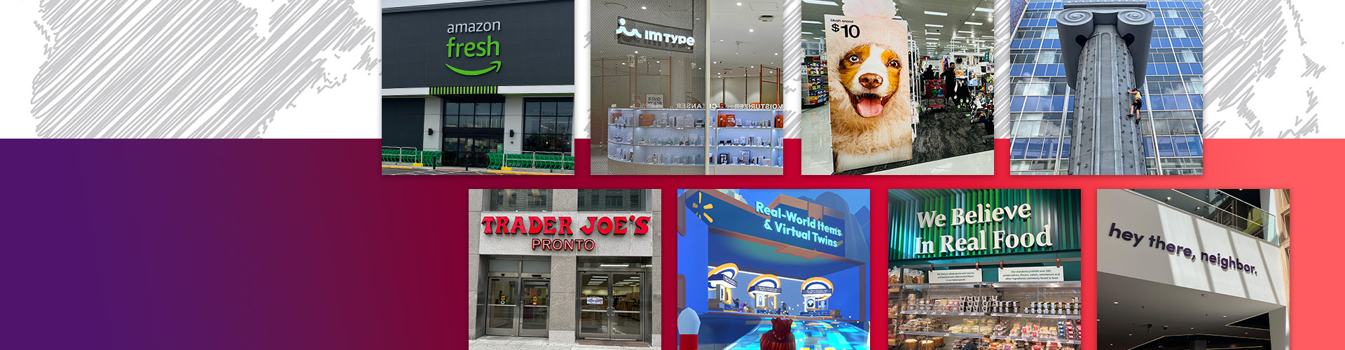 January Retail Safari® newsletter main banner featuring 8 stores with world map in background