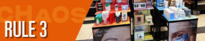 Rule 3: Don’t squander their trust banner featuring Ulta trusted solutions and favorites skincare displays
